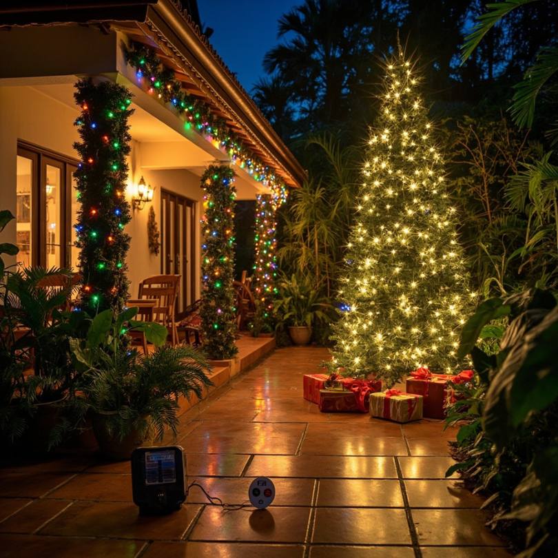 LUCES SOLARES NAVIDEÑAS 2X1 - 20M Y 200 BOMBILLOS EN TOTAL
