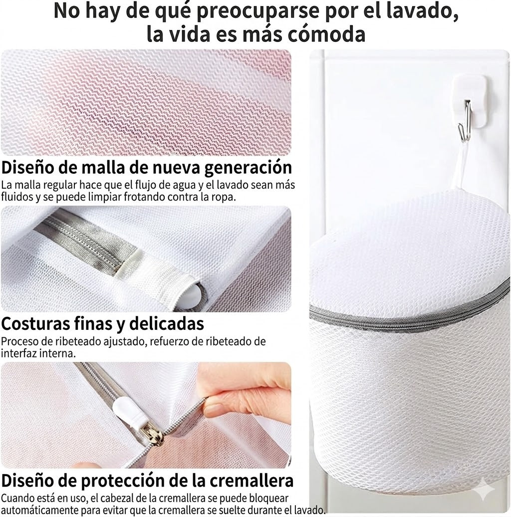 LAUNDRY BAG™ - PROTEGE TU ROPA DELICADA SIN ESFUERZO (PACK X 8)