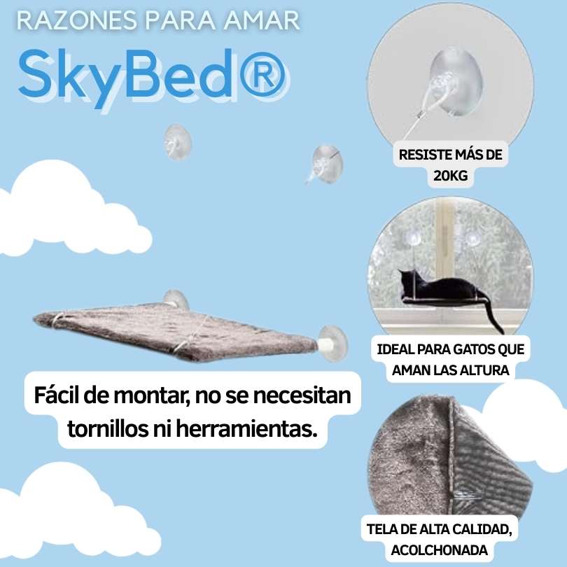 SkyBed®  - DALE A TU GATO SU PROPIO MIRADOR PRIVADO