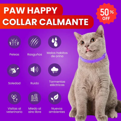 2X1 PawHappy™ Collar de feromonas para Gatos