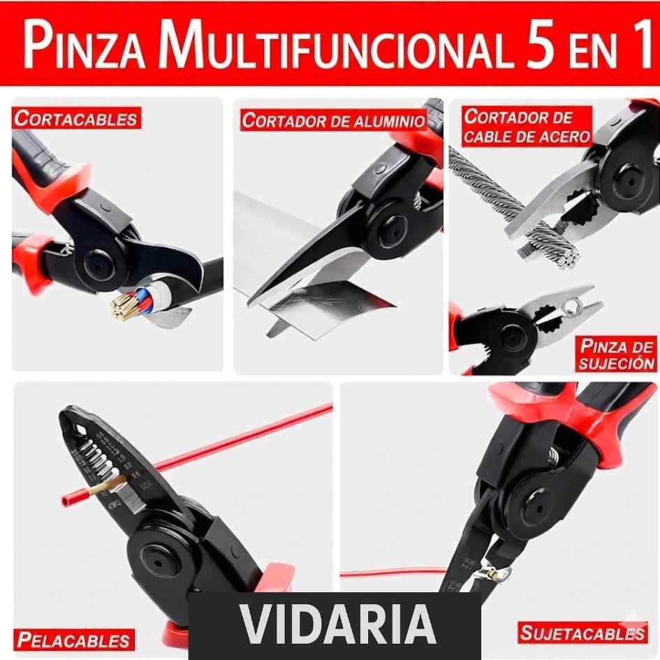 STAHLMANN® - Juego De Alicates 5 En 1 intercambiable