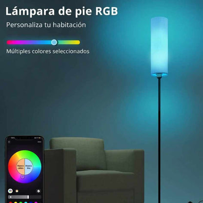 ATIKUS® LÁMPARA DE PIE INTELIGENTE - Alexa, Google Home y Siri.