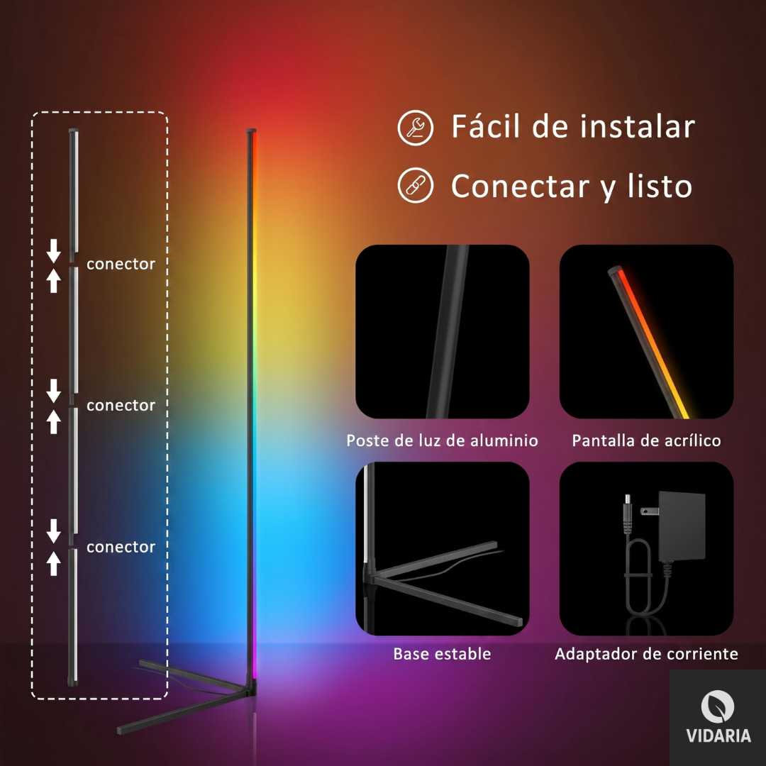 Aura Glow® Lámpara de Esquina RGB 6000 lumens ✨