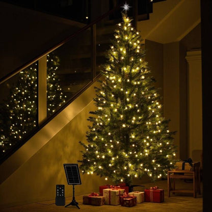 LUCES SOLARES NAVIDEÑAS 2X1 - 20M Y 200 BOMBILLOS EN TOTAL