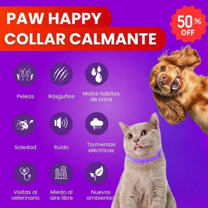 2X1 PawHappy™ Collar de feromonas para Gatos y Perros