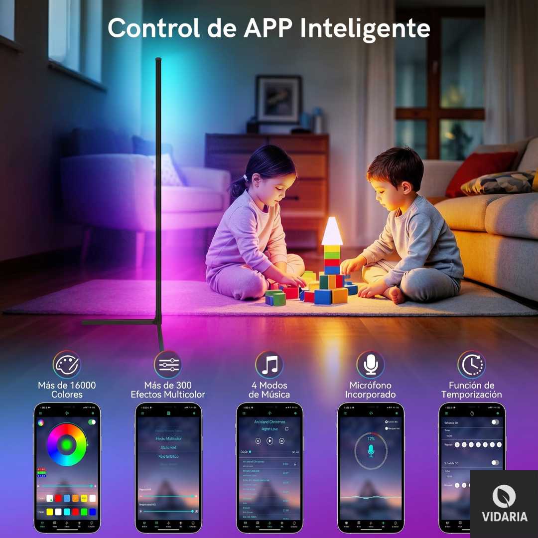 Aura Glow® Lámpara de Esquina RGB 6000 lumens ✨