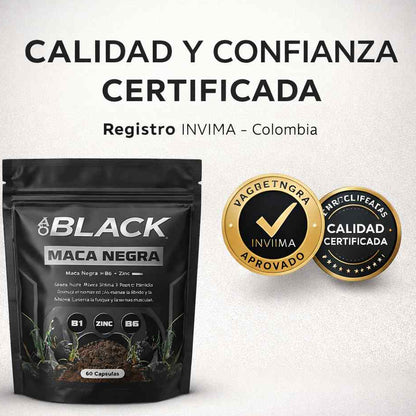 AO BLACK MACA® - DURA MAS DONDE SEA Y CUANDO SEA