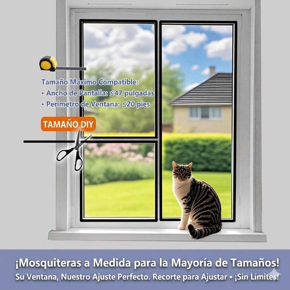 MALLA MOSQUITERA CORTINA PARA VENTANA