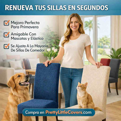 PrettyGuard™: ¡sillas limpias, protegidas y como nuevas! +2 FORROS GRATIS