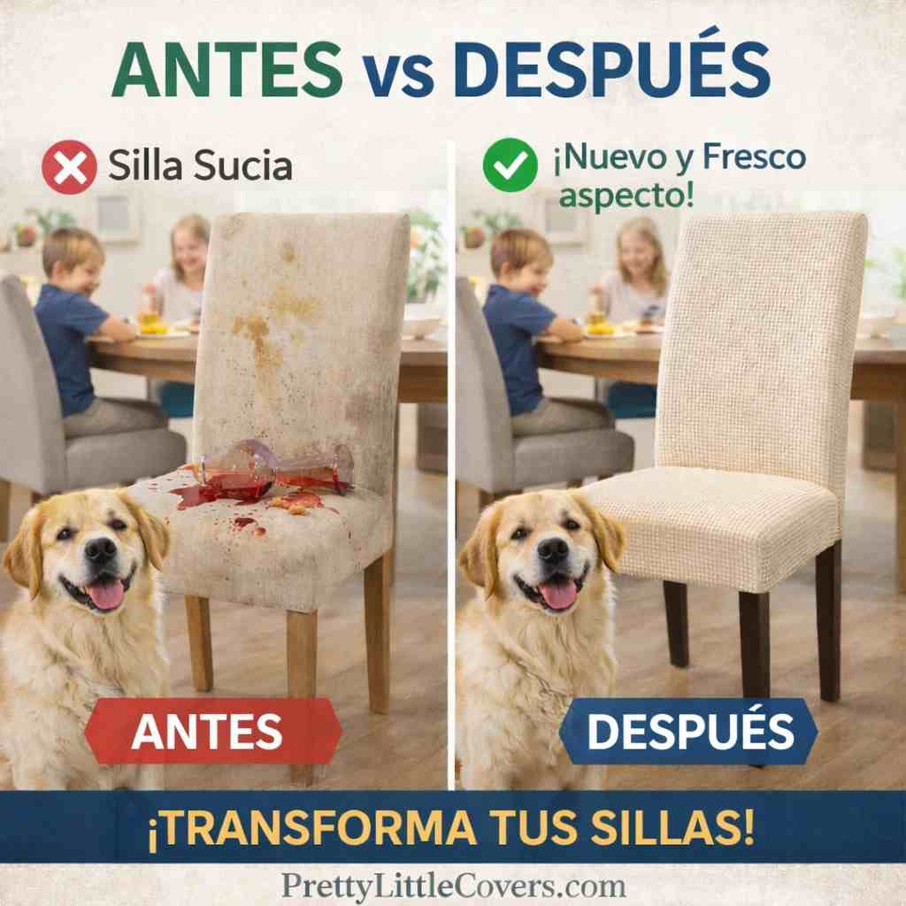 PrettyGuard™: ¡sillas limpias, protegidas y como nuevas! +2 FORROS GRATIS