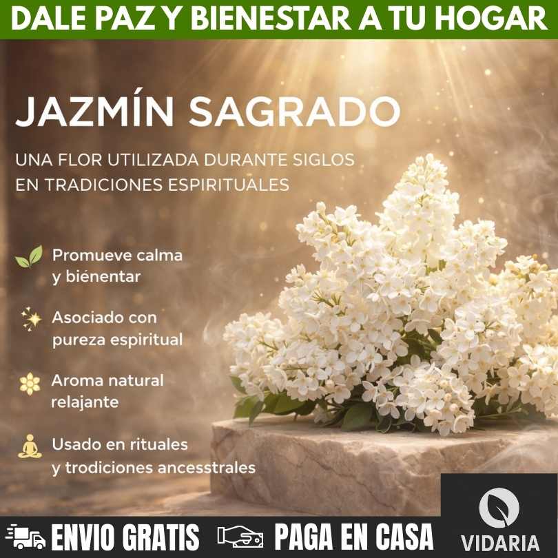 SEMILLAS DE JAZMÍN SAGRADO® — TRANSFORMA TU HOGAR EN PAZ Y ESPIRITUALIDAD X100