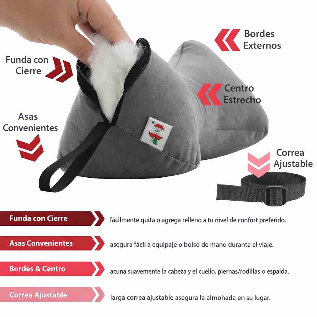 TRAVEL PILLOW® ELIMINA LA TENSIÓN LUMBAR+ x10 PARCHES TERAPÉUTICOS