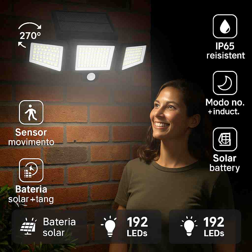 LumiGuard® 270° - Ilumina y protege tu hogar desde hoy