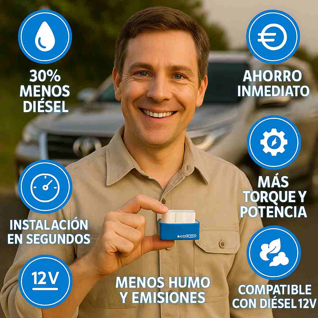 ecoOBD pro DIESEL ¡Paga menos en gasolina cada semana!⛽🔥