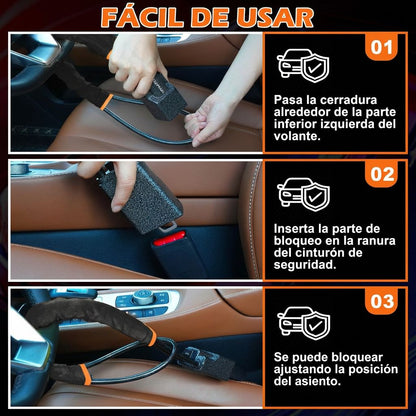 STEERLOCK PRO™ – PROTEGE TU CARRO Y EVITA ROBOS EN SEGUNDOS