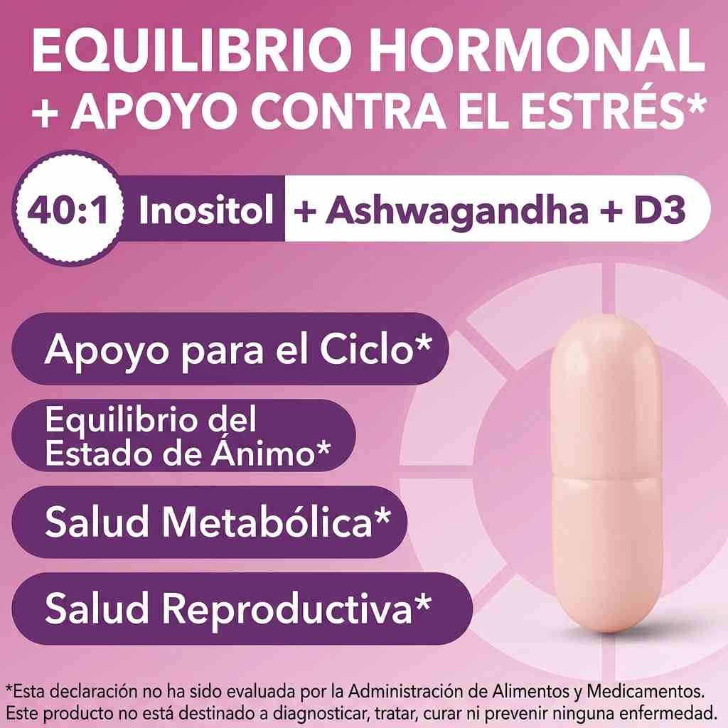 Balance Rosa® Myo-Inositol y D-Chiro Inositol en proporción 40:1 🌸
