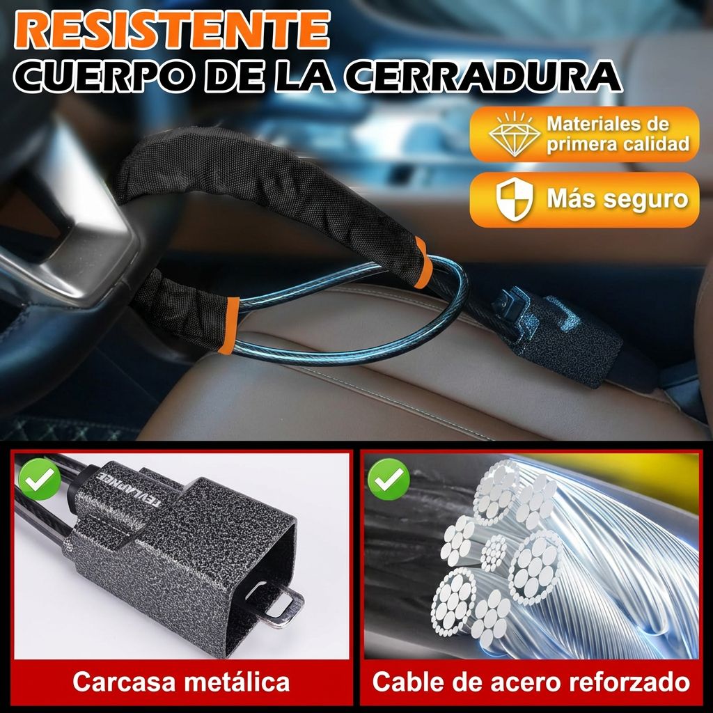 STEERLOCK PRO™ – PROTEGE TU CARRO Y EVITA ROBOS EN SEGUNDOS