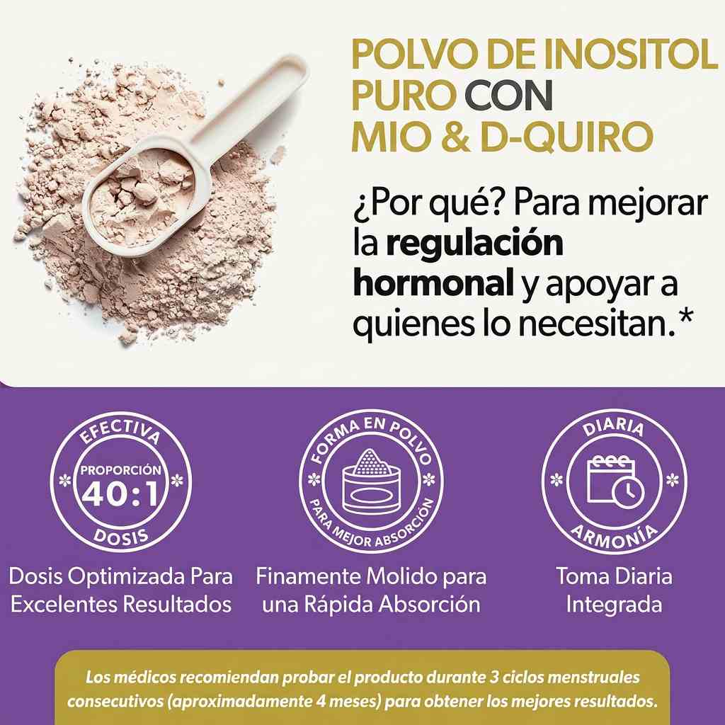 Balance Rosa® Myo-Inositol y D-Chiro Inositol en proporción 40:1 🌸