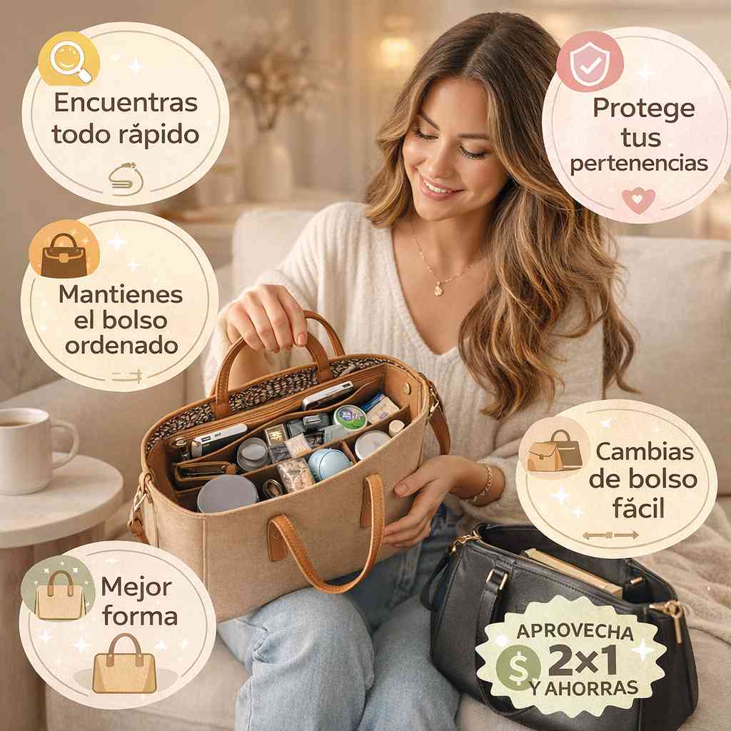 BAGLY® - 2X1: DOBLE ORDEN PARA TU BOLSO SIN PAGAR DE MÁS