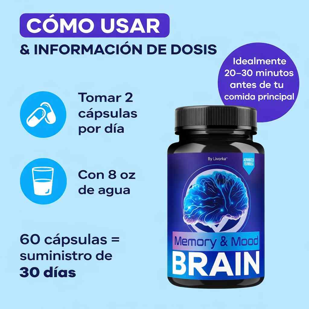 CEREBRO® - Suplemento para la Memoria, Concentración y Equilibrio Mental