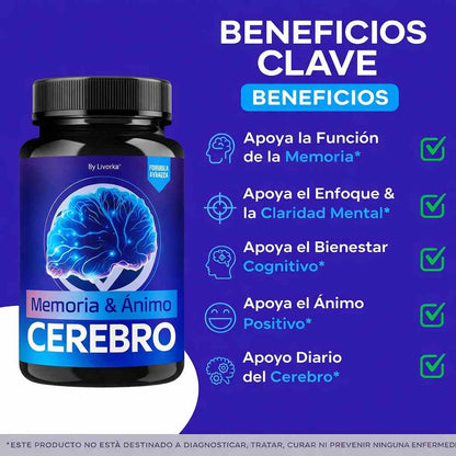 CEREBRO® - Suplemento para la Memoria, Concentración y Equilibrio Mental