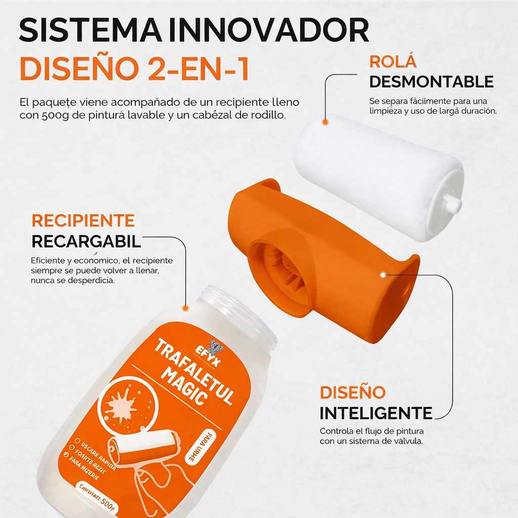 EFYX® DESMANCHANTE MÁGICO 2X1: PINTA Y RENUEVA CON UNA GRAN PRESICIÓN