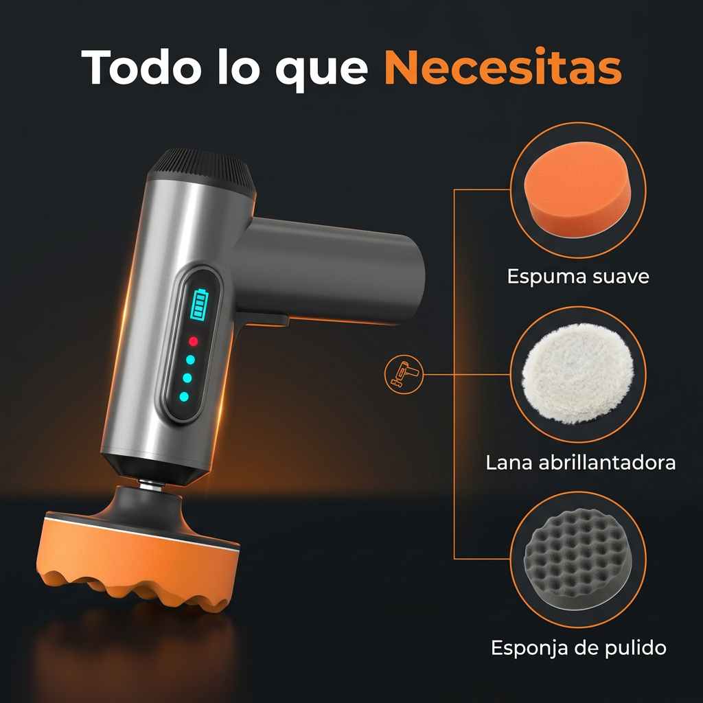Thoro® - Pulidora Brillo Espejo Inalámbrica 3 en 1 ✨