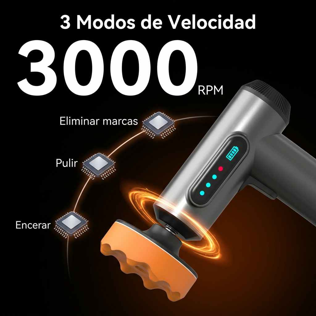 Thoro® - Pulidora Brillo Espejo Inalámbrica 3 en 1 ✨