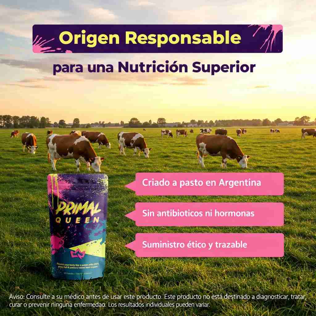 PRIMAL QUEEN® - Superalimento de Órganos de Res Optimizado para Mujeres