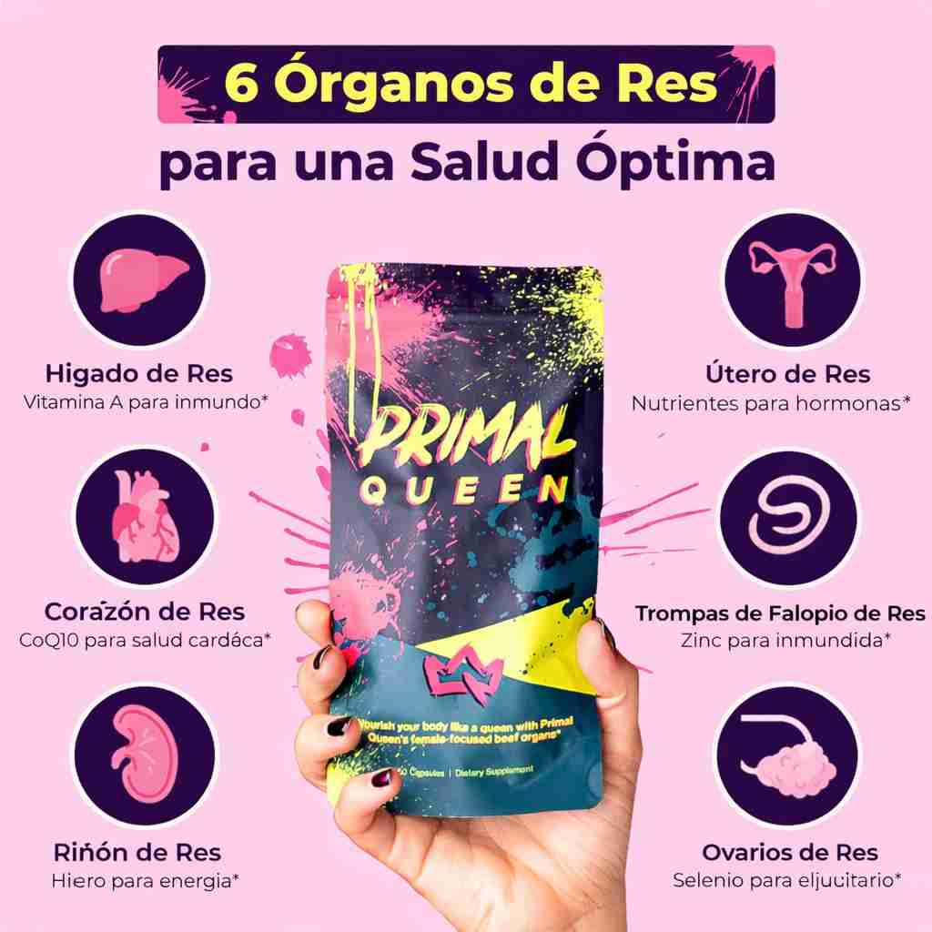 PRIMAL QUEEN® - Superalimento de Órganos de Res Optimizado para Mujeres