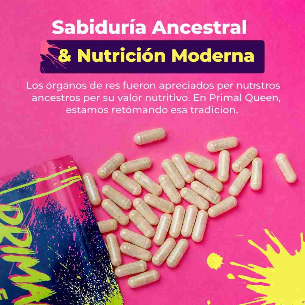PRIMAL QUEEN® - Superalimento de Órganos de Res Optimizado para Mujeres