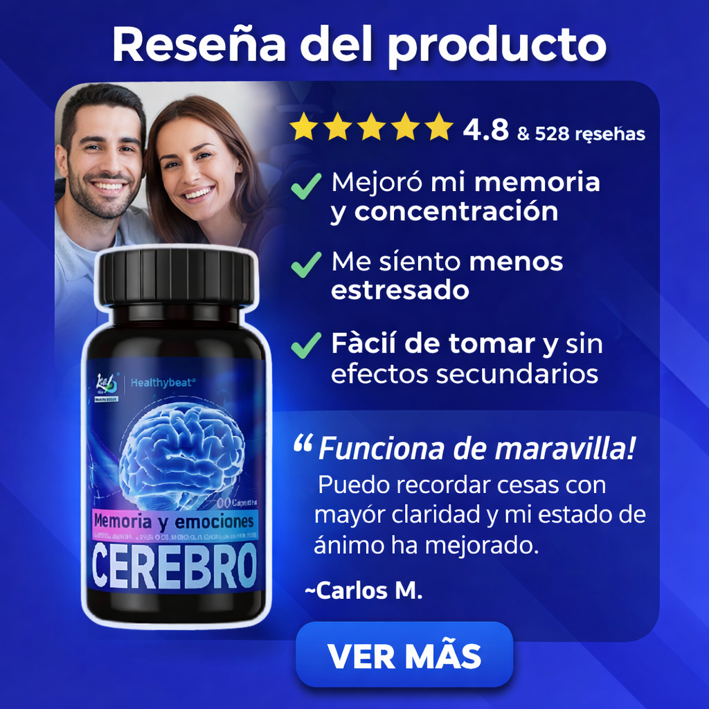CEREBRO® - Suplemento para la Memoria, Concentración y Equilibrio Mental