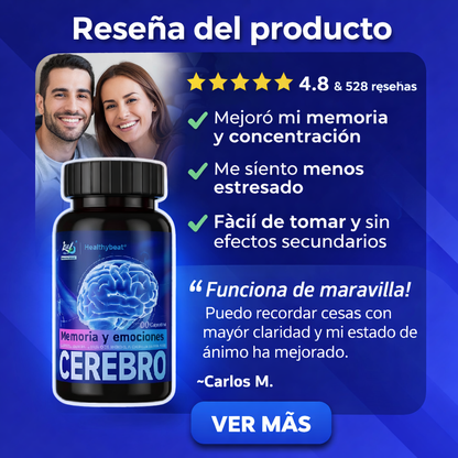 CEREBRO® - Suplemento para la Memoria, Concentración y Equilibrio Mental